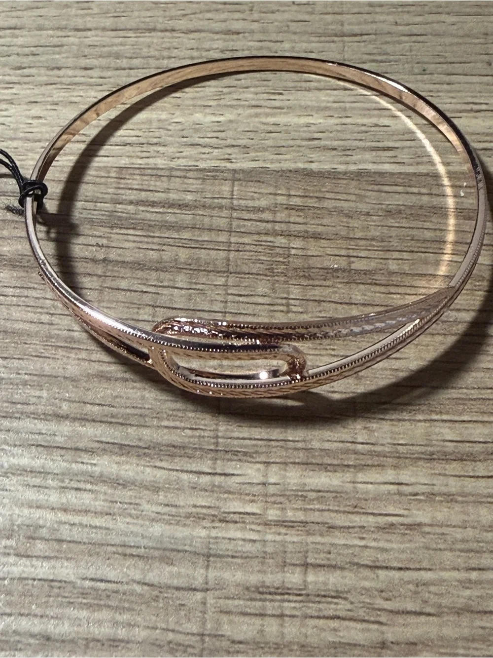 paparazzi Rose Gold Twisted Bangle Bracelet